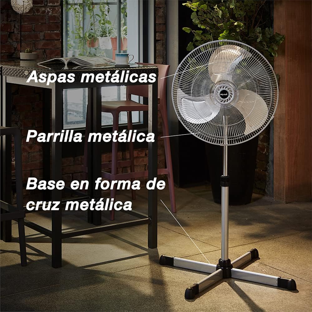 Ventilador de Pedestal Mytek 20" - Modelo 3328 Alta Velocidad
