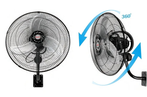 Mytek 18" - Ventilador de pared negro/plata modelo 3196
