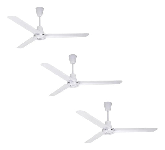 Copacabana II - Paquete 3 ventiladores de techo blancos
