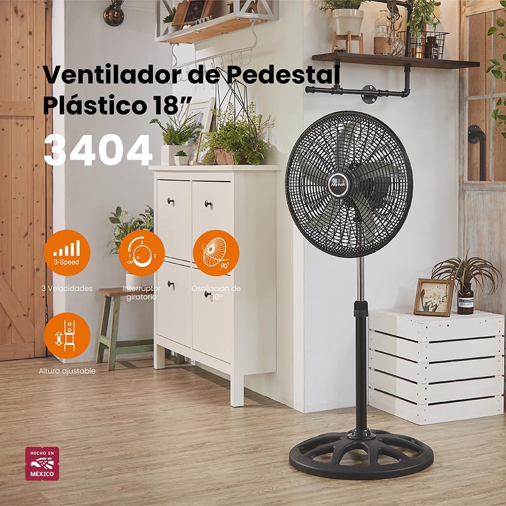 Ventilador de Pedestal Mytek 18" - Modelo 3404