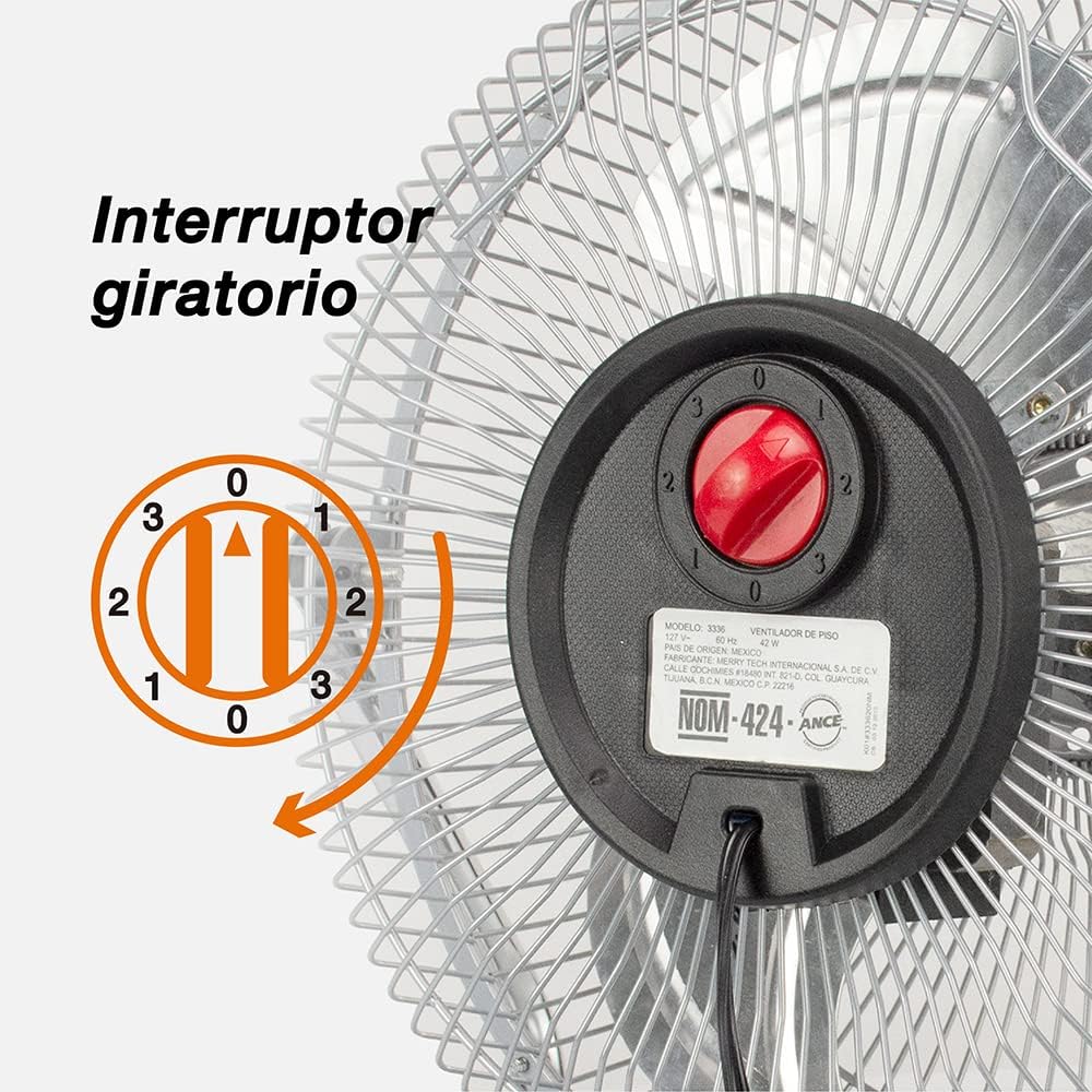 Ventilador de Pedestal Mytek 18" - Modelo 3404