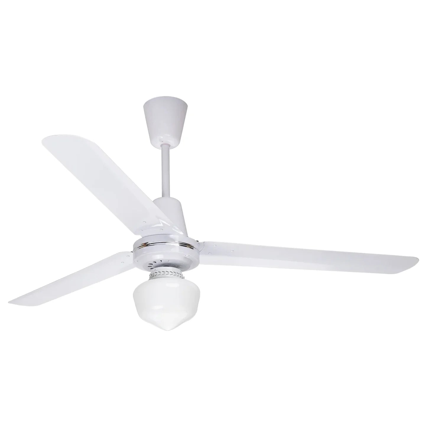 Copacabana II - Ventilador de techo blanco con luz